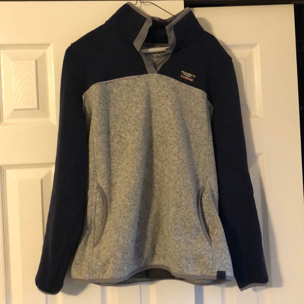 LL Bean Fleece Pullover, Color Block